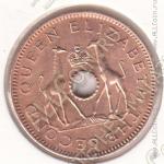 32-94 Родезия и Ньясланд 1/2 пенни 1964г. КМ # 1 бронза 21мм