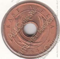 30-162 Восточная Африка 5 центов 1964г. КМ # 39 UNC бронза 5,69гр. 