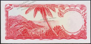 Восточные Карибы 1 доллар 1965г. P.13l - UNC - Восточные Карибы 1 доллар 1965г. P.13l - UNC