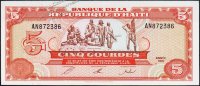 Банкнота Гаити 5 гурд 1992 года. P.261(2) - UNC