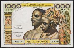 Кот-д’Ивуар 1000 франков 1959г. P.103A.f - UNC - Кот-д’Ивуар 1000 франков 1959г. P.103A.f - UNC