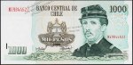 Банкнота Чили 1000 песо 2006 года. P.154g(1) - UNC