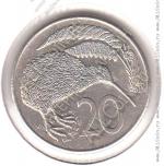 6-148 Новая Зеландия 20 центов 1981 г. KM# 36.1 Медь-Никель 11,31 гр. 28,58 мм.