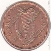 22-38 Ирландия 1 пенни 1968г. КМ # 11 бронза 9,45гр. 30,9мм - 22-38 Ирландия 1 пенни 1968г. КМ # 11 бронза 9,45гр. 30,9мм