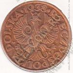31-69 Польша 5 грошей 1938г. Y # 10а бронза 3,0гр. 20мм