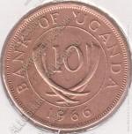 15-145 Уганда 10 центов 1966г. KM# 2 бронза 5,0гр 24,5мм