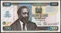 Кения 200 шиллингов 2003г. P.46 UNC