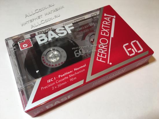 Аудио Кассета BASF Ferro Extra I 60 1991 год. / Южная Корея / Новая. Запечатанная. Из Блока.