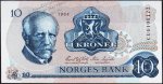 Банкнота Норвегия 10 крон 1984 года. P.36c(7) - UNC