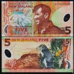 Новая Зеландия 5 долларов 2006г. P.185в(4) - UNC