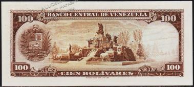 Венесуэла 100 боливаров 1973г. P.48j - UNC - Венесуэла 100 боливаров 1973г. P.48j - UNC
