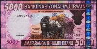 Руанда 5000 франков 2004г. P.33 UNC