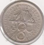 1-143 Восточные Карибы 50 центов 1955г. KM# 7 медно-никелевая 13,0гр 30,0мм