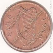 22-39 Ирландия 1 пенни 1946г. КМ # 11 бронза 9,45гр. 30,9мм - 22-39 Ирландия 1 пенни 1946г. КМ # 11 бронза 9,45гр. 30,9мм