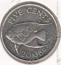 28-93 Бермуды 5 центов 2008г.