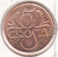 31-70 Польша 5 грошей 1937г. Y # 10а бронза 3,0гр. 20мм