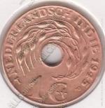 15-77 Нидерландская Индия 1 цент 1945Pг. KM# 317 бронза 4,8гр 23,0мм