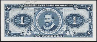Никарагуа 1 кордоба 1968г. P.115 UNC - Никарагуа 1 кордоба 1968г. P.115 UNC