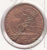 27-137 Либерия 1 цент 1972г КМ # 13 бронза 2,6гр. 18мм 