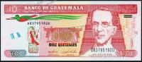 Банкнота Гватемала 10 кетцаль 28.01.2015 года. P.NEW - UNC / OBERTHUR /