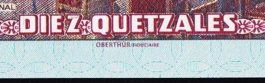 Банкнота Гватемала 10 кетцаль 28.01.2015 года. P.NEW - UNC / OBERTHUR / - Банкнота Гватемала 10 кетцаль 28.01.2015 года. P.NEW - UNC / OBERTHUR /