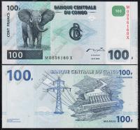 Конго 100 франков 2000г. P.92 UNC