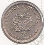 24-35 Колумбия 20 сентаво 1965г. КМ # 224 UNC медно-никелевая