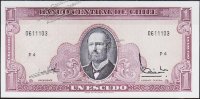 Банкнота Чили 1 эскудо 1964 года. Р.136а - UNC