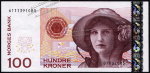 Банкнота Норвегия 100 крон 2003 года. P.49а - UNC