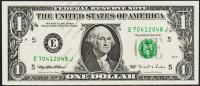 США 1 доллар 1995г. Р.496а - UNC "E" E-J