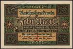 Германия 10 марок 1920г. P.67 UNC