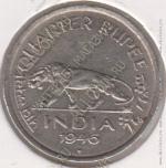 4-61 Индия 1/4 рупии 1946г. KM# 548 никель 2,9гр