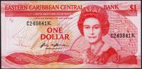 Восточные Карибы 1 доллар 1988-89г. P.21к - UNC