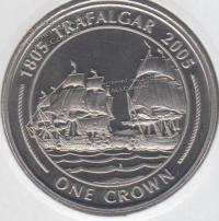 Гибралтар 1 крона 2005г. КМ# 1075 UNC (10-73)