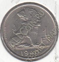 15-29 Бельгия 1 франк 1940г. КМ # 120 никель 4,5гр. 21,5мм 