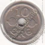 30-166 Дания 10 эре 1924г. КМ # 822,1 медно-никелевая 3,0гр.