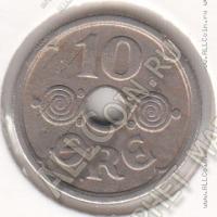 30-166 Дания 10 эре 1924г. КМ # 822,1 медно-никелевая 3,0гр.