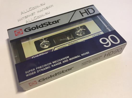 Аудио Кассета GOLDSTAR HD 90 1986г. / Юж. Корея / трещина на коробке Новая. Запечатанная. Из Блока.