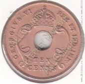 27-140 Восточная Африка 10 центов 1941г. КМ # 26,1 бронза 11,34гр. - 27-140 Восточная Африка 10 центов 1941г. КМ # 26,1 бронза 11,34гр.