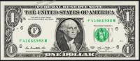  Банкнота США 1 доллар 2013 года. UNC "F" F-M