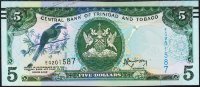 Банкнота Тринидад и Тобаго 5 долларов 2006 (2015 года.) P.NEW - UNC