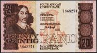 Южная Африка 20 рандов 1978-81г. Р.121a - UNC