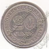 3-104 Малайя 20 центов 1948 г. KM# 9 Медь-Никель 5,65 гр. 23,6 мм. - 3-104 Малайя 20 центов 1948 г. KM# 9 Медь-Никель 5,65 гр. 23,6 мм.