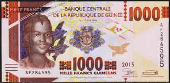 Гвинея 1000 франков 2015г. P.NEW - UNC - Гвинея 1000 франков 2015г. P.NEW - UNC