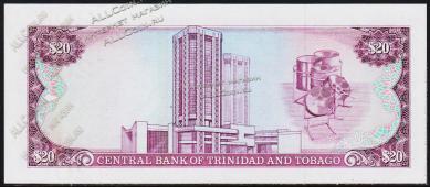 Тринидад и Тобаго 20 долларов 1985г. Р.39а - UNC - Тринидад и Тобаго 20 долларов 1985г. Р.39а - UNC