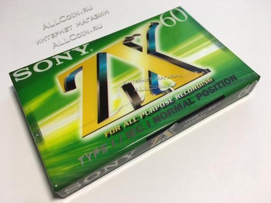 Аудио Кассета SONY ZX 60  (2й вариант) / Япония / Новая. Запечатанная. Из Блока.