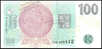 Банкнота Чехия 100 крон 2018 года. P.NEW - UNC - Банкнота Чехия 100 крон 2018 года. P.NEW - UNC