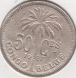 18-178 Бельгийское Конго 50 сентим 1927г. 