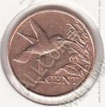20-78 Тринидад и Тобаго 1 цент 1976г. КМ # 25 бронза 1,95гр. 17,8мм