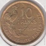4-125 Франция 10 франков 1952г. KM# 915.1 алюминий-бронза 3,0гр 20,0мм